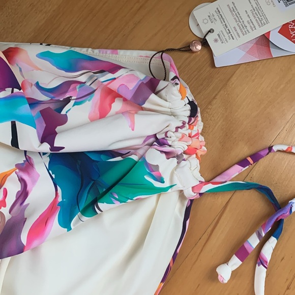 Calia Carrie Underwood Swim Collection High Rise Bottoms Ruched Sides NWT sz XS - Picture 6 of 7